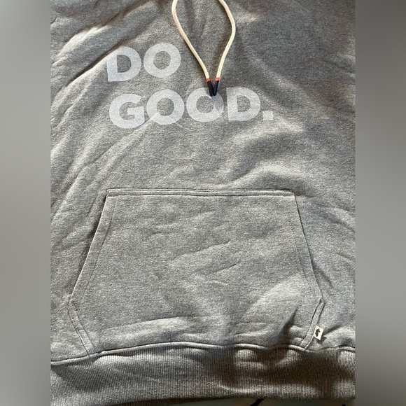 Cotopaxi Women “Do Good” Heather Grey Organic Pullover Hoodie Large - Picture 3 of 6
